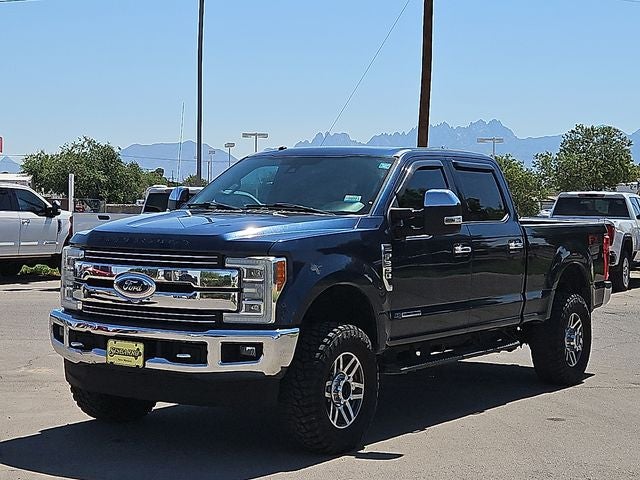 2017 Ford F-350SD Lariat in Blue — front three-quarter view