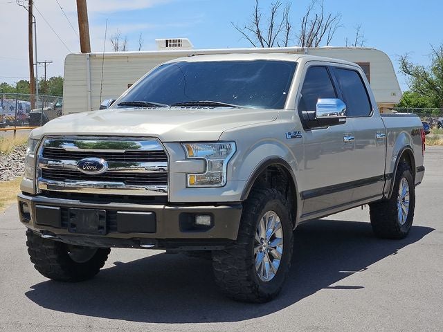 2017 Ford F-150 Lariat in Gold — front three-quarter view