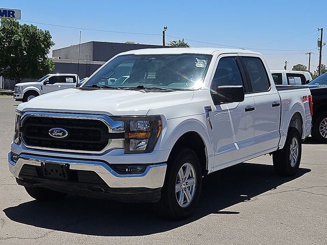 2023 Ford F-150 XLT in Oxford White — front three-quarter view