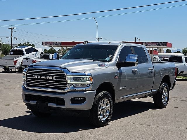 2024 RAM 2500 Laramie in Billet Silver Metallic Clearcoat — front three-quarter view