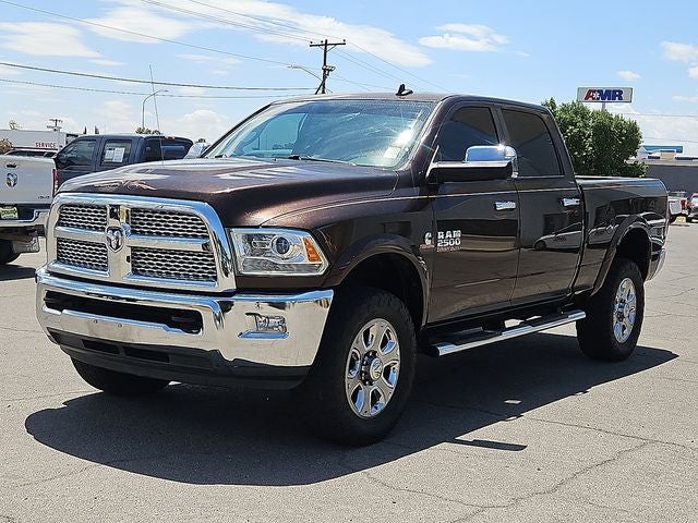 2015 RAM 2500 Laramie in Western Brown — front three-quarter view