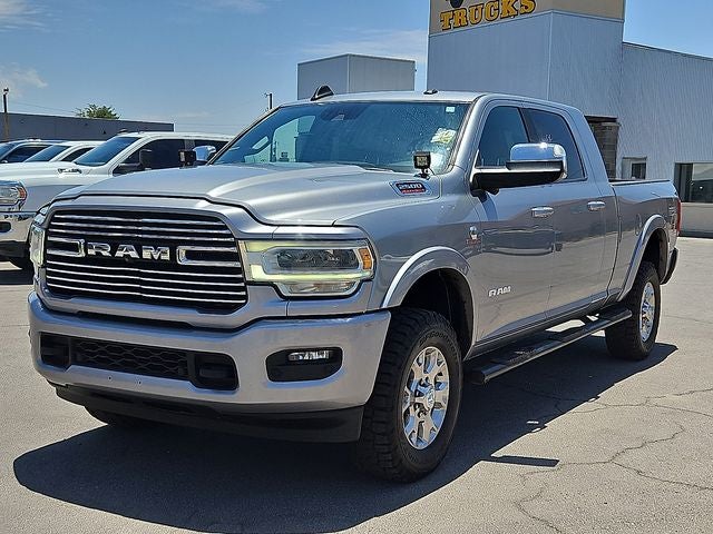 2019 RAM 2500 Laramie in Billet Silver Metallic Clearcoat — front three-quarter view