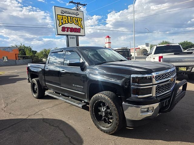 2014 Chevrolet Silverado 1500 LTZ 1LZ in Black — front three-quarter view